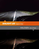 SEALIGHT 9005/HB3 High Beam 9006/HB4 Low Beam LED 14000LM Headlight Bulbs Combo Package CSP Chips 6000K Cool White