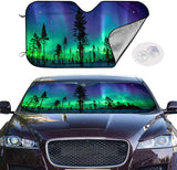 Wonderful Charming Aurora Beautiful Sky Car Windshield Sun Shade Auto Window Sunshade,Blocks Uv Rays to Keep Your Vehicle Cool and Damage Free,Easy to Install 51 X 27.5 Inches