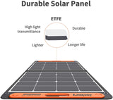 SolarSaga 60W Solar Panel for Explorer 160/240/500 as Portable Solar Generator, Portable Foldable Solar Charger for Summer Camping Van RV(Can't Charge Explorer 440/ PowerPro)