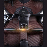 Muchkey car Floor Mats fit for 95% Custom Style Luxury Leather All Weather Protection Floor Liners Full car Floor Mats Black