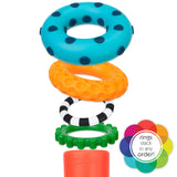 Stacks of Circles Stacking Ring STEM Learning Toy, 9 Piece Set, Age 6+ Months