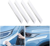 ATMOMO 4 Pcs Auto Car Body Bumper Guard Protector Sticker Anti-rub Bar Strip Car Bumper Strips