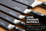 5-Piece Universal Knife Edge Guards are More Durable, No BPA, Gentle on Your Blades, and Long-Lasting. Noble Home & Chef Knife Covers Are Non-Toxic and Abrasion Resistant! (Knives Not Included)