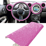 YGMONER Bling Crystal Rhinestone DIY Car Decoration Sticker, Available in Eleven Colors! 9.4 x 7.9'' (Light Black)