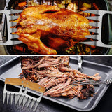 YUWLDD BBQ Gloves Plus Meat Shredder Claws and Silicone Brush- Grill Accessories/Smoker Accessories (Gloves+Claws) (Gloves+Claws+Brush)