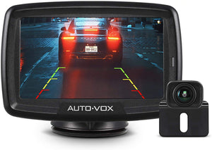 AUTO-VOX CS-2 Wireless Backup Camera Kit with Stable Digital Signal, 4.3’’ Monitor & Rear View Camera for Truck, Van, Camping Car, SUV