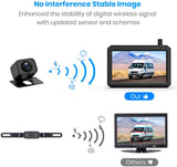 Upgrade 720P Digital Wireless Backup Camera,2 Cameras Channel Support, AUTO VOX W7PRO 5" TFT Monitors and IP68 Waterproof Wireless Rear View Camera for Car,Trucks,Trailer