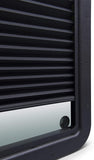 Lippert Components 806621 Thin Shade Complete Window Kit for RV Entry Doors, Black