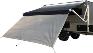 ALEKO RVSSC10X7 RV Deluxe Awning Sun Screen 10 x 6 Feet Gray Mesh