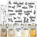 Talented Kitchen 157 Script Pantry Labels – 157 Kitchen Pantry Names – Food Label Sticker, Water Resistant Pantry Labels for Containers, Jar Labels Pantry Organization and Storage (157– Script Pantry)