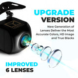 Backup Camera for Car - HD Reverse Camera with Starlight Night Vision - Waterproof Vehicle Back Up Rear View Camera Parking Lines On/Off - Wide View Angel 149 Degrees - High Definition by Yanees