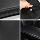 Auto Center Console Cover Pad for Most Vehicle/SUV/Truck/Car, Waterproof Car Armrest Seat Box Cover Protector, Universal Fit (Black)