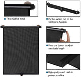 YAADUO Car Roller Sunshade, Retractable Car Window Shade for Side Window Blocks Harmful Sun Glare and Heat