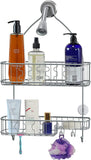 SimpleHouseware Bathroom Hanging Shower Head Caddy Organizer, Chrome (26 x 16 x 5.5 inches)