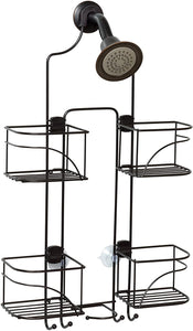 Zenna Home Expandable Over-The-Shower Caddy, Chrome