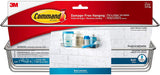 Command Shower Caddy, Clear Frosted, 1-Caddy, 4-Water Resistant Strips, Organize Damage-Free