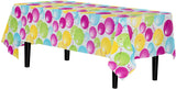 12-Pack Premium Plastic Tablecloth 84in. Round Table Cover - Lavender