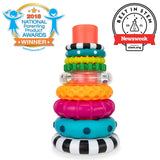 Stacks of Circles Stacking Ring STEM Learning Toy, 9 Piece Set, Age 6+ Months