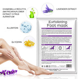 Foot Peel Mask 3 Pack， Exfoliator Peel Off Calluses Dead Skin Callus Remover，Baby Soft Smooth Touch Feet-Men Women (Lavender)