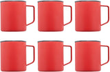 Kenai Powder Coated Travel Mugs - 12 pack - Customizable Text, Logo - 13.5 oz Coffee Mug - Great For Camping - Red