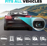 Backup Camera for Car - HD Reverse Camera with Starlight Night Vision - Waterproof Vehicle Back Up Rear View Camera Parking Lines On/Off - Wide View Angel 149 Degrees - High Definition by Yanees