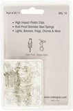 RV Designer M111, Klippy Klips Awning Clips, Light Hangars, 10 Per Pack,Clear