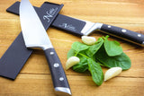 2-Piece Universal Knife Edge Guards (8.5” and 10.5") are More Durable, Non-BPA, Gentle on Your Blades, and Long-Lasting. Noble Home & Chef Knife Covers Are Non-Toxic and Abrasion Resistant!