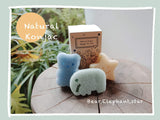 Baby Sponge for Bathing, Cute Shapes Natural Kids Bath Sponges for Infants, Toddler Bath Time, Natural and Safe Plant-Based Konjac Baby Bath Toys, 3pc. Set: Elephant, Bear & Star