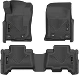 Husky Liners 99571 Black Weatherbeater Front & 2nd Seat Floor Liners Fits 2014-2019 Lexus GX460, 2013-2019 Toyota 4Runner