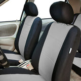 FH Group FB083GRAY115 Full Set Seat Cover (Neoprene Waterproof Airbag Compatible and Split Bench Gray)