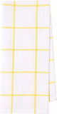 KAF Home Pantry Lemons All Over Kitchen Dish Towel Set of 4, 100-Percent Cotton, 18 x 28-inch