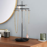 Amazon Basics Spinning Jewelry Tree Stand - Black