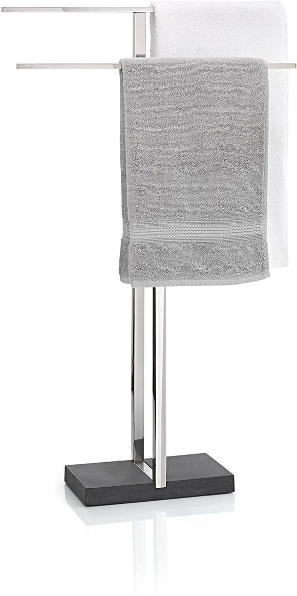 Blomus Floor Standing Towel Rack Stand, Polished Stainless Steel