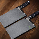 EVERPRIDE Butcher Chef Knife Edge Guards (2-Piece Set) Wide Knives Blade Edge Protectors - Meat Cleaver Knife Sheath Set - BPA-Free Chef Knife Covers Fits Blades Up To 8” x 4” – Knives Not Included