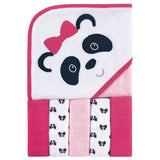 Unisex Baby Hooded Towel with Five Washcloths, Ikat Elephant, One Size