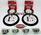 Complete FRONT Brake Rebuild KIT (Includes GROOVED Brake Shoes + Springs, Wheel Cylinders, Hardware) for Honda TRX 400 450 Foreman ATVs