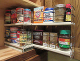 Vertical Spice - 33x2x11 DC - Spice Organizer - Two-Tiered Cabinet Drawers for Large Containers