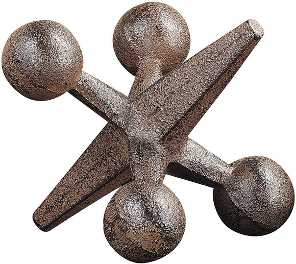 Creative Co-Op CG4322 Retro Decorative Cast Iron Jack, Rust