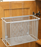 DecoBros Over Cabinet Door Organizer Holder, Silver